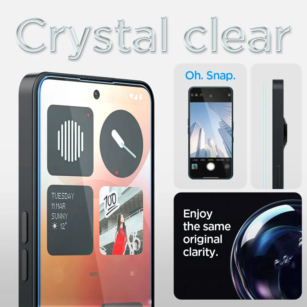 Nothing Phone (3A) aizsargstikls  SPIGEN GLAS.TR ”EZ FIT”