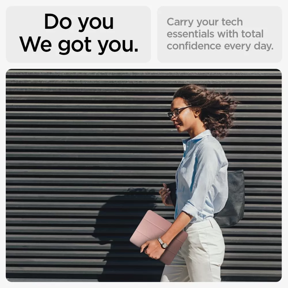 Apple iPad Air 11 7th Gen (2025) tablet suojakuori, suojakotelo pinkki SPIGEN URBAN FIT