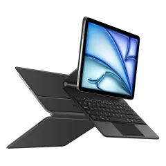 Apple iPad Air 11 7th Gen (2025) чехол для планшетa черный TECH-PROTECT SMARTCASE MAGNETIC + KEYBOARD