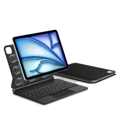 Apple iPad Air 11 7th Gen (2025) чехол для планшетa черный TECH-PROTECT SMARTCASE MAGNETIC + KEYBOARD