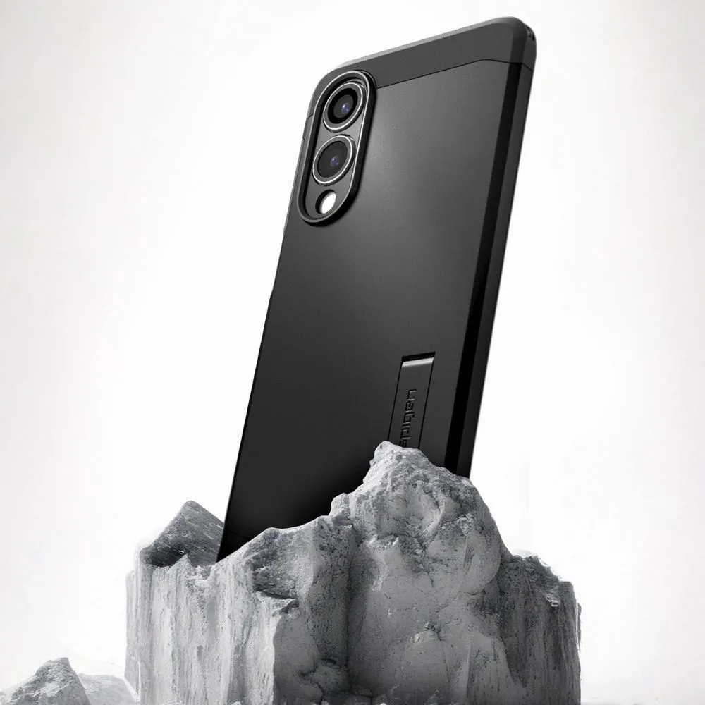 Samsung Galaxy S25 Edge vāciņš melns SPIGEN TOUGH ARMOR MAGSAFE