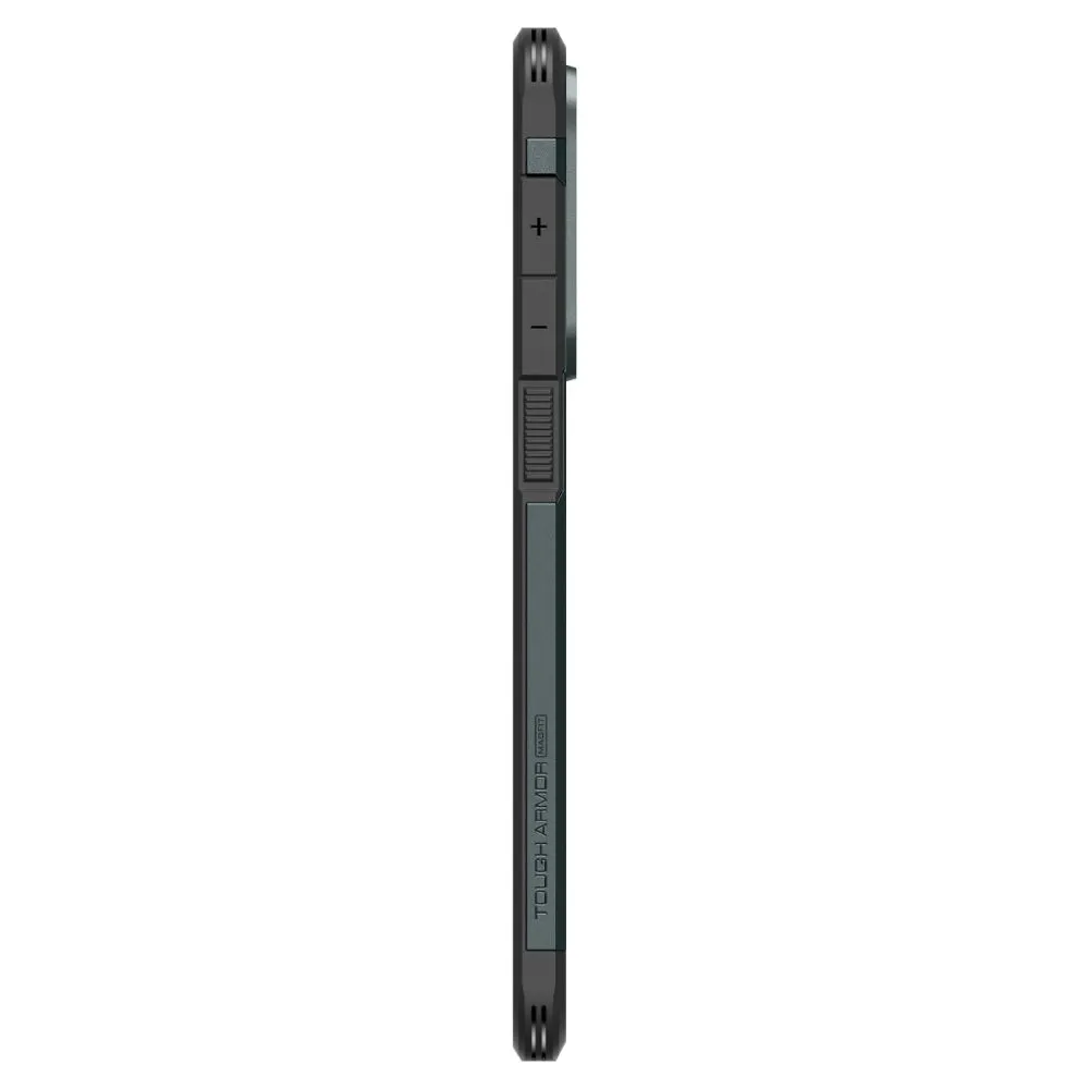Samsung Galaxy S25 Edge vāciņš zaļš SPIGEN TOUGH ARMOR MAGSAFE