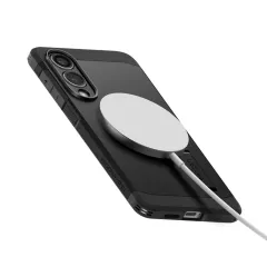 Samsung Galaxy S25 Edge vāciņš melns SPIGEN TOUGH ARMOR MAGSAFE
