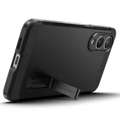 Samsung Galaxy S25 Edge vāciņš melns SPIGEN TOUGH ARMOR MAGSAFE