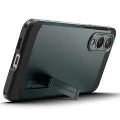 Samsung Galaxy S25 Edge vāciņš zaļš SPIGEN TOUGH ARMOR MAGSAFE