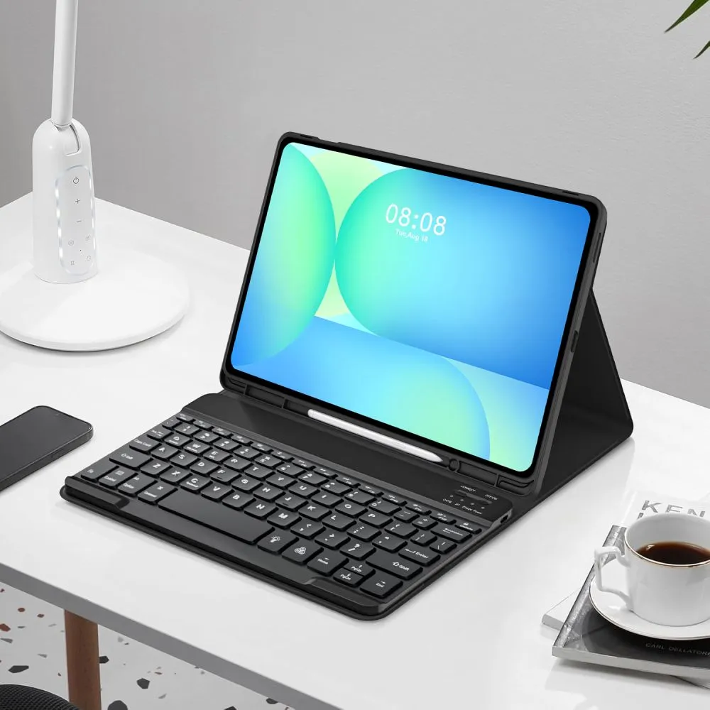 Samsung Galaxy Tab S10 FE Plus maciņš melns TECH-PROTECT SC PEN + KEYBOARD FE+ 13.1 X620 / X626B