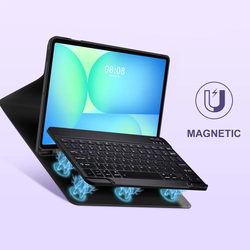 Samsung Galaxy Tab S10 FE Plus maciņš melns TECH-PROTECT SC PEN + KEYBOARD FE+ 13.1 X620 / X626B