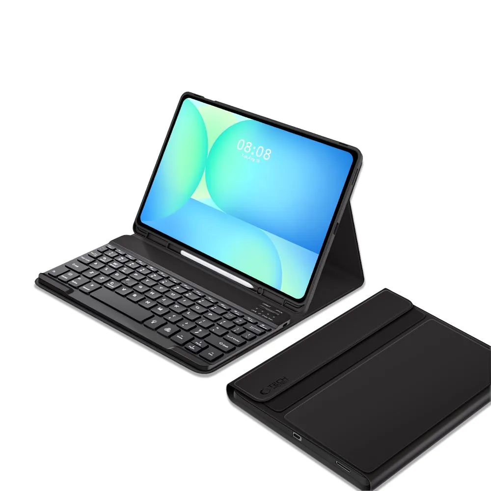 Samsung Galaxy Tab S10 FE Plus maciņš melns TECH-PROTECT SC PEN + KEYBOARD FE+ 13.1 X620 / X626B