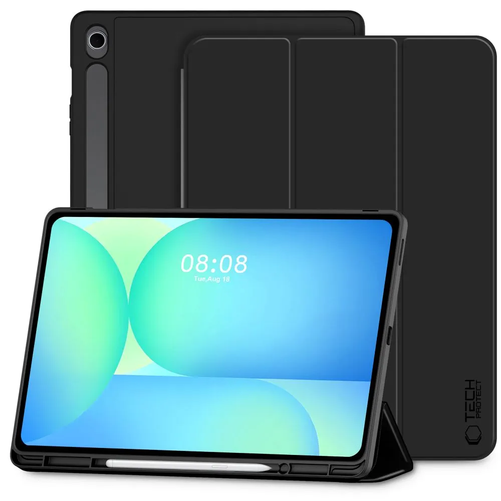 Samsung Galaxy Tab S10 FE Plus tablet skal, fodral svart TECH-PROTECT SC PEN 13.1 X620 / X626B