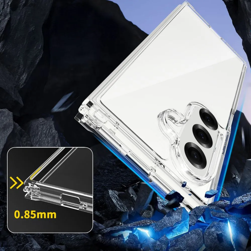 Samsung Galaxy Z Fold 7 ümbris läbipaistev TECH-PROTECT FLEXAIR HYBRID