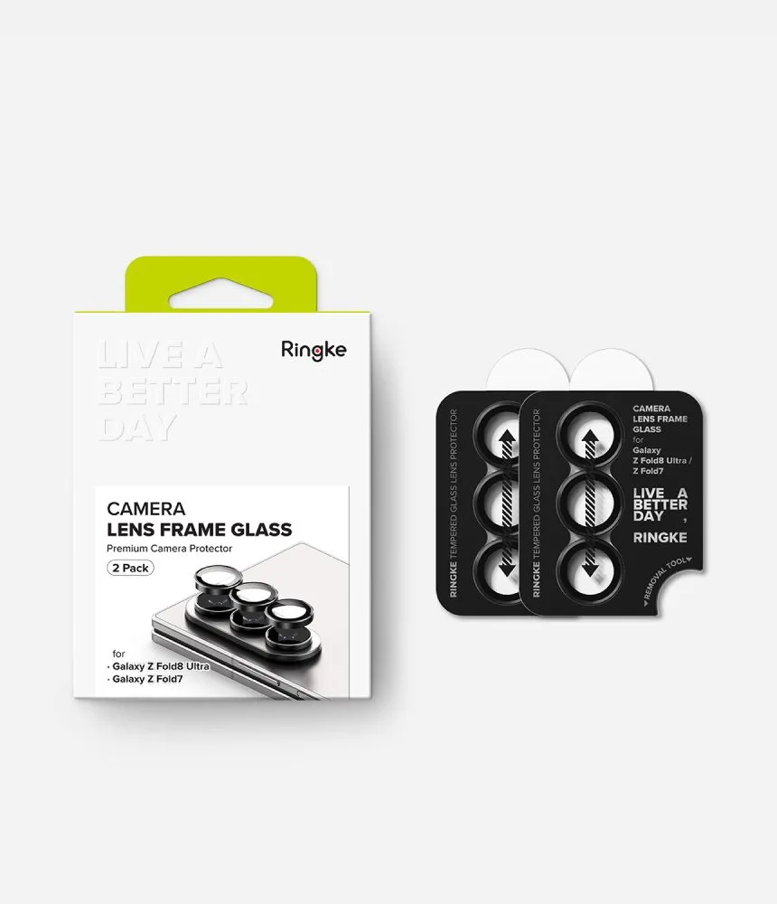 Samsung Galaxy Z Fold 7 Aizsargstikls  RINGKE CAMERA FRAME 2-PACK