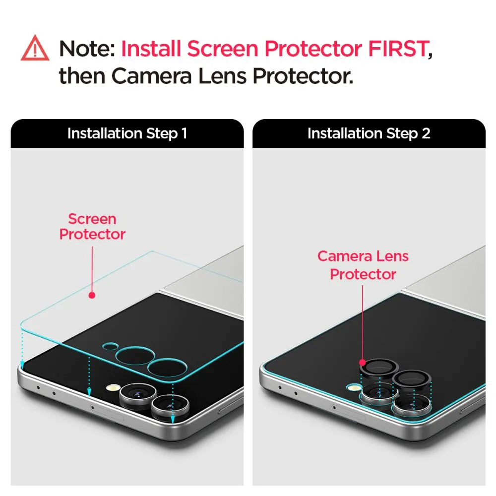 Samsung Galaxy Z Flip 7 skärmskydd  SPIGEN GLAS.TR ”EZ FIT PRO” HD 2-PACK