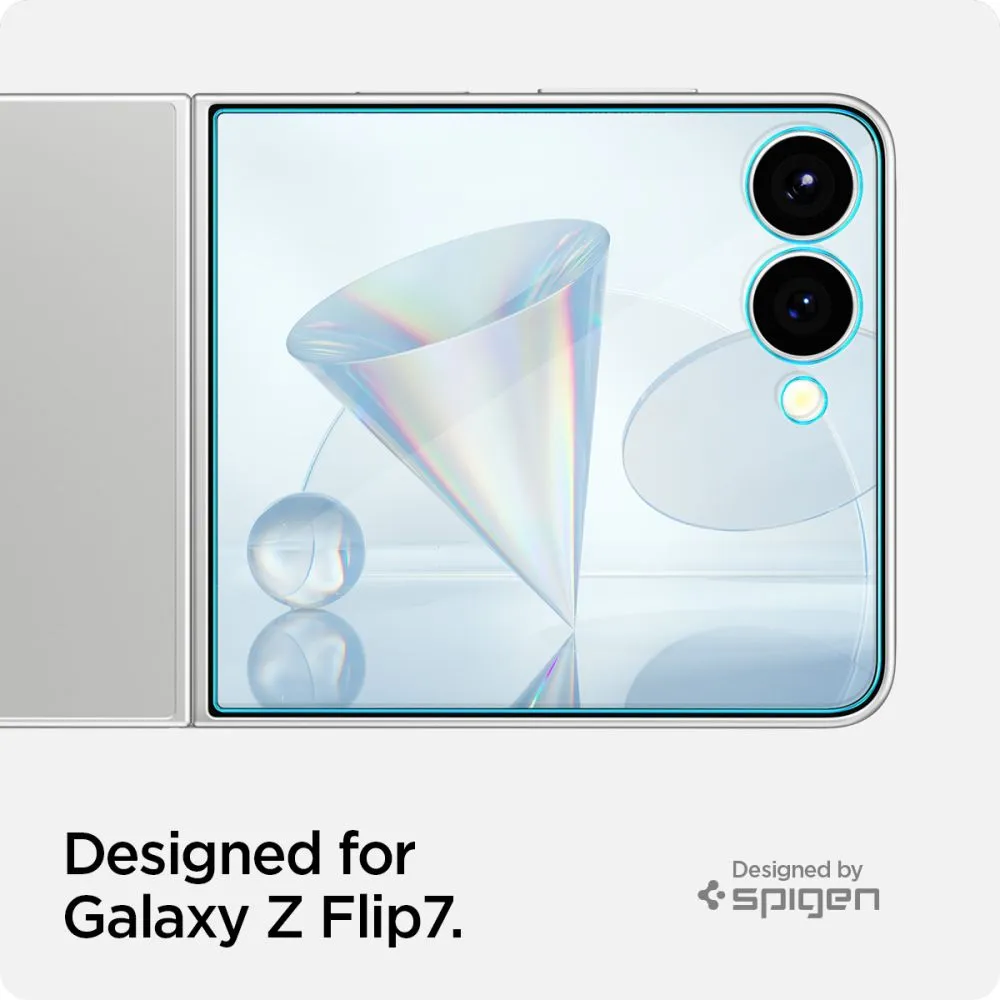 Samsung Galaxy Z Flip 7 skärmskydd  SPIGEN GLAS.TR ”EZ FIT PRO” HD 2-PACK