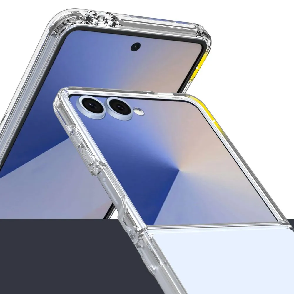 Samsung Galaxy Z Flip 7 case transparent TECH-PROTECT FLEXAIR HYBRID