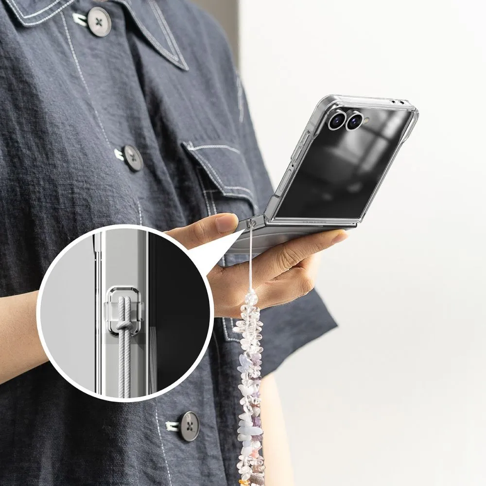 Samsung Galaxy Z Flip 7 suojakuori läpinäkyvä RINGKE SLIM MAGNETIC MAGSAFE