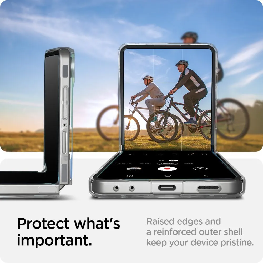 Samsung Galaxy Z Flip 7 suojakuori läpinäkyvä SPIGEN AIRSKIN MAG MAGSAFE