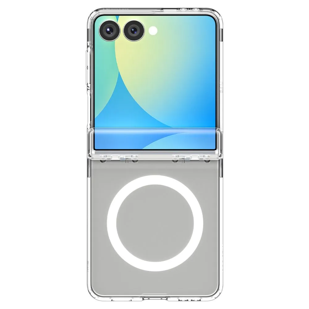 Samsung Galaxy Z Flip 7 suojakuori läpinäkyvä SPIGEN ULTRA HYBRID PRO MAG MAGSAFE
