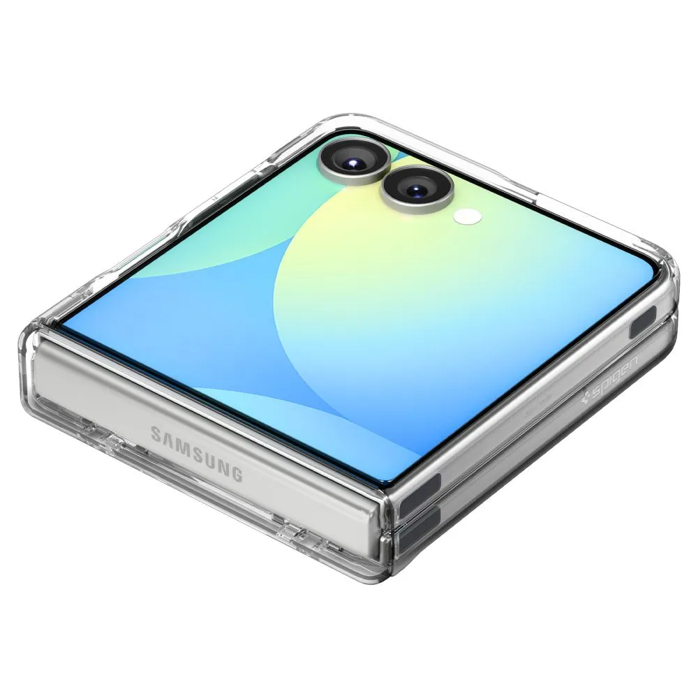 Samsung Galaxy Z Flip 7 suojakuori läpinäkyvä SPIGEN ULTRA HYBRID PRO MAG MAGSAFE