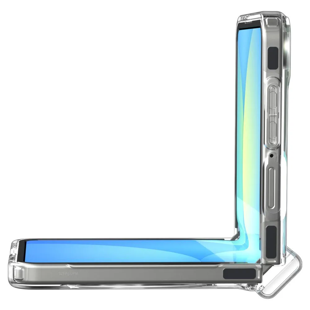 Samsung Galaxy Z Flip 7 suojakuori läpinäkyvä SPIGEN ULTRA HYBRID PRO MAG MAGSAFE