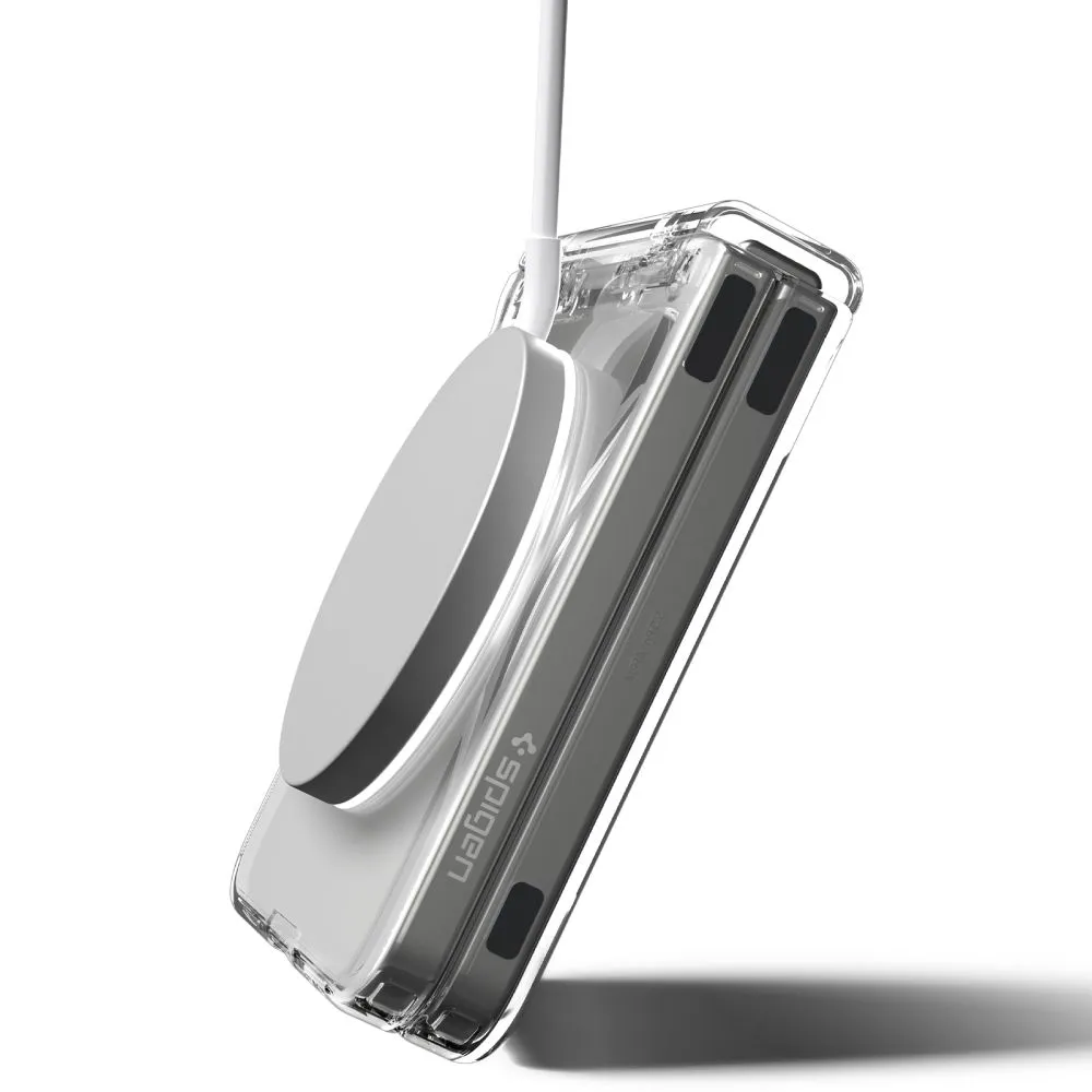 Samsung Galaxy Z Flip 7 suojakuori läpinäkyvä SPIGEN ULTRA HYBRID PRO MAG MAGSAFE