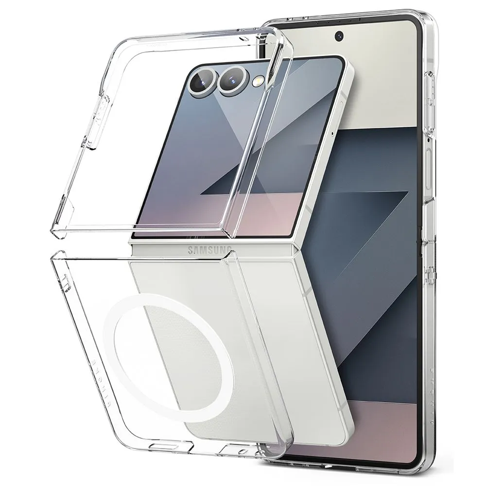Samsung Galaxy Z Flip 7 suojakuori läpinäkyvä RINGKE SLIM MAGNETIC MAGSAFE