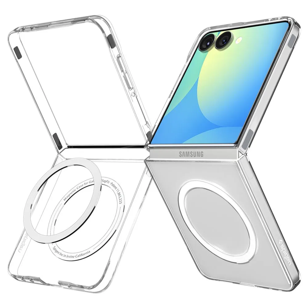Samsung Galaxy Z Flip 7 suojakuori läpinäkyvä SPIGEN AIRSKIN MAG MAGSAFE