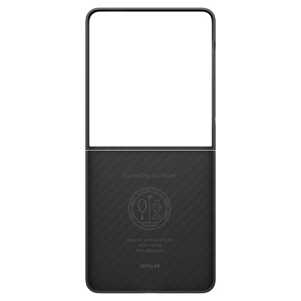 Samsung Galaxy Z Flip 7 suojakuori musta SPIGEN AIRSKIN ARAMID