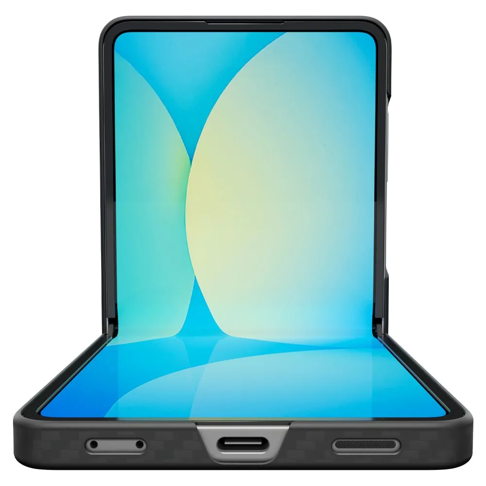 Samsung Galaxy Z Flip 7 suojakuori musta SPIGEN AIRSKIN ARAMID