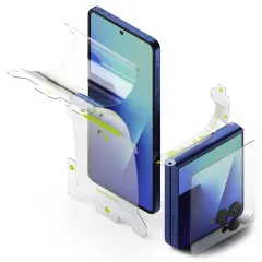 Galaxy Z Galaxy Z Flip 7 aizsargstikls RINGKE 3-IN-1 PROTECTOR PRO Samsung Galaxy Z Flip 7