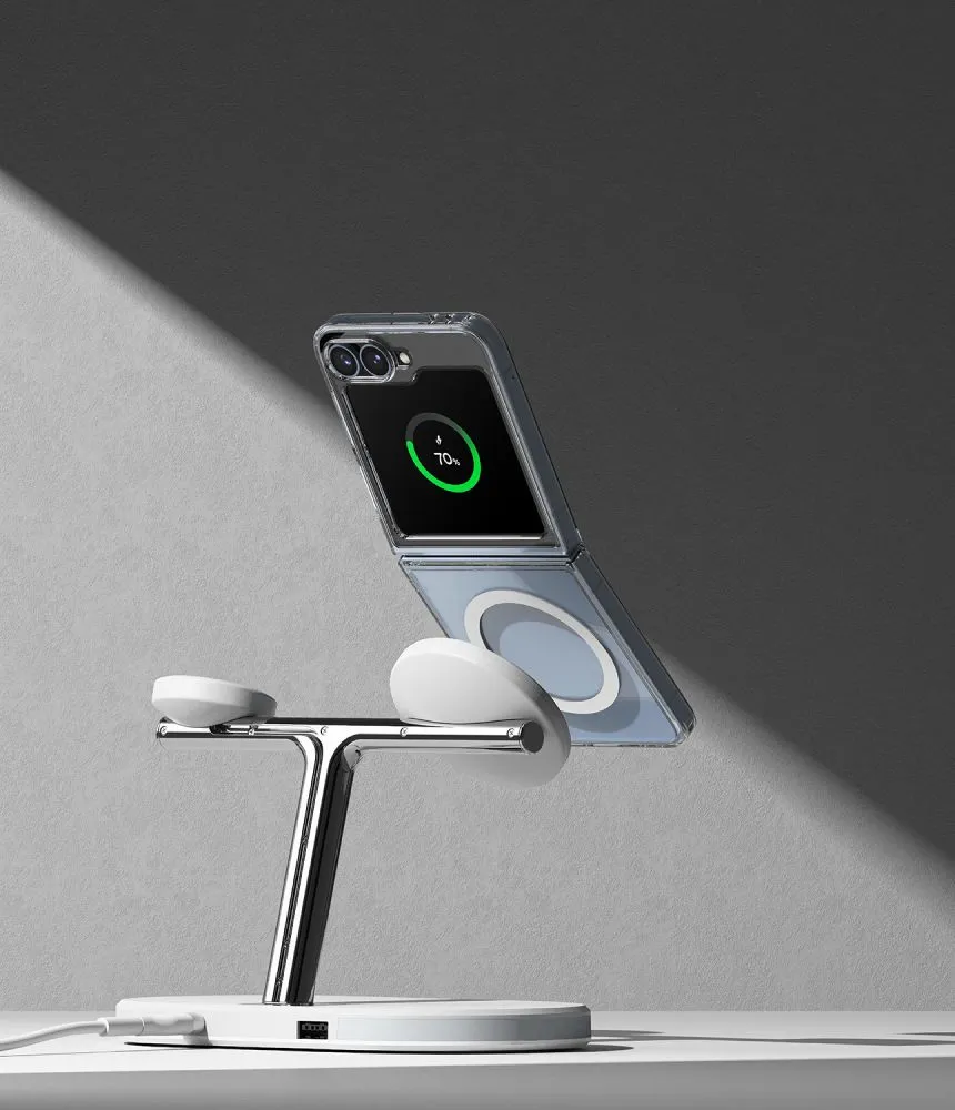 Samsung Galaxy Z Flip 7 FE suojakuori läpinäkyvä RINGKE FUSION MAGNETIC MAGSAFE