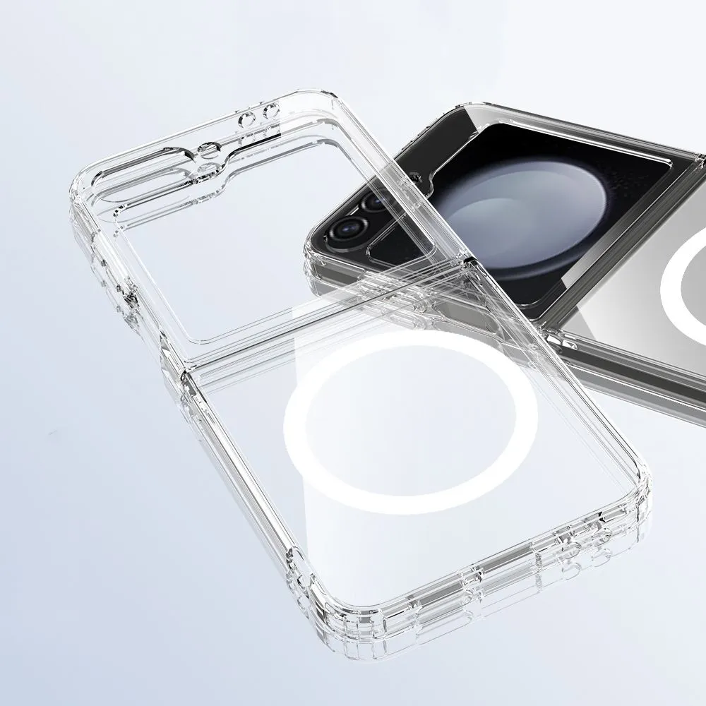 Samsung Galaxy Z Flip 7 FE skal transparent TECH-PROTECT FLEXAIR HYBRID MAGSAFE