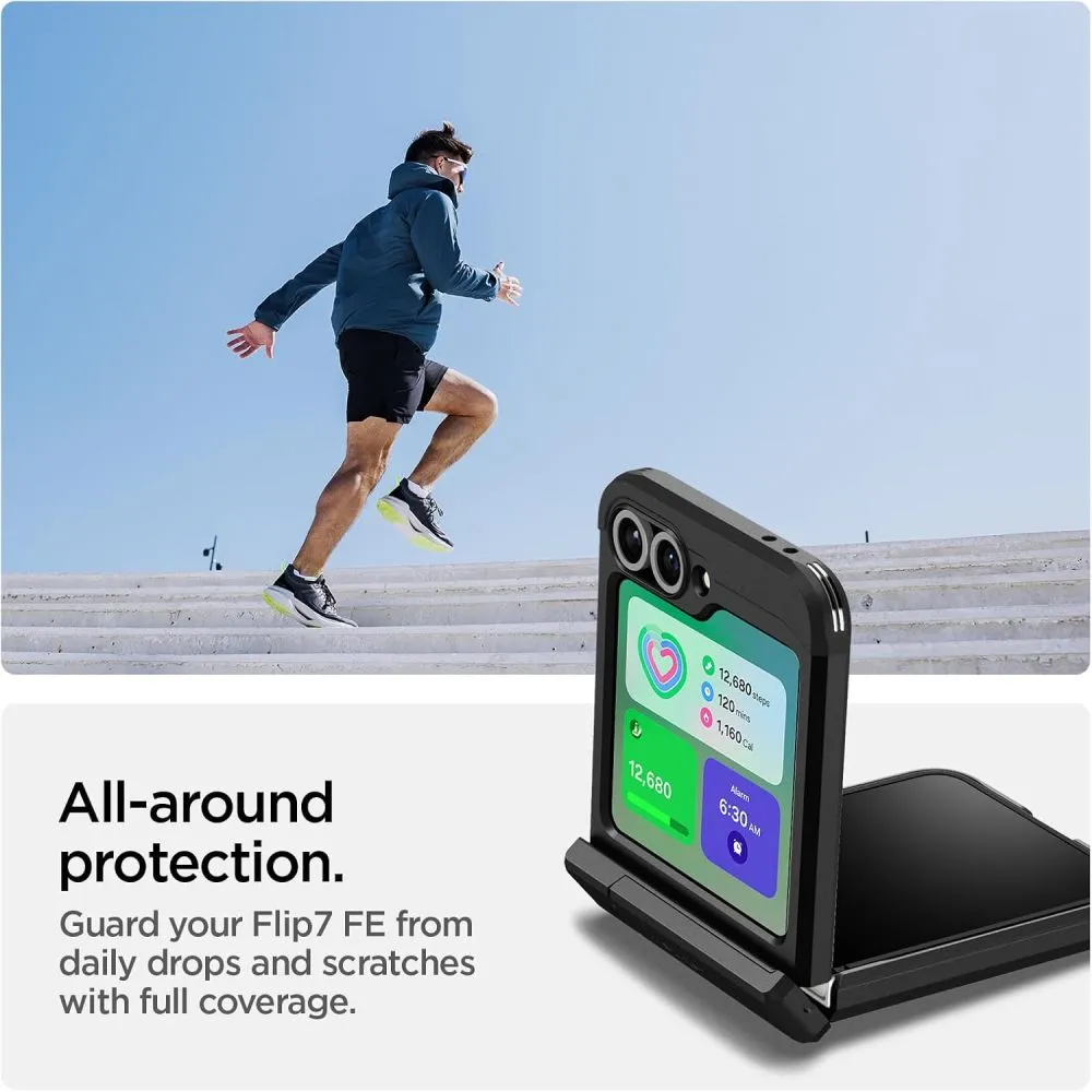 Samsung Galaxy Z Flip 7 FE skal svart SPIGEN TOUGH ARMOR PRO MAG MAGSAFE