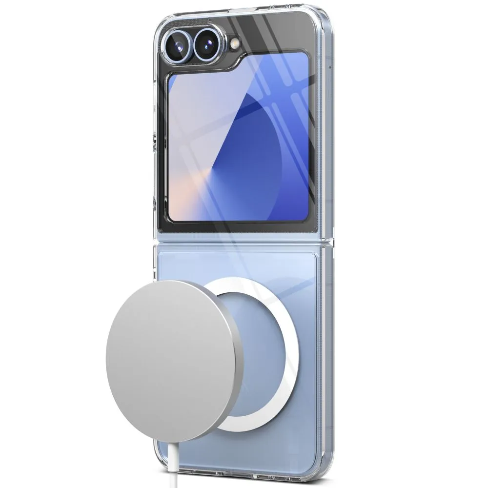 Samsung Galaxy Z Flip 7 FE suojakuori läpinäkyvä RINGKE FUSION MAGNETIC MAGSAFE
