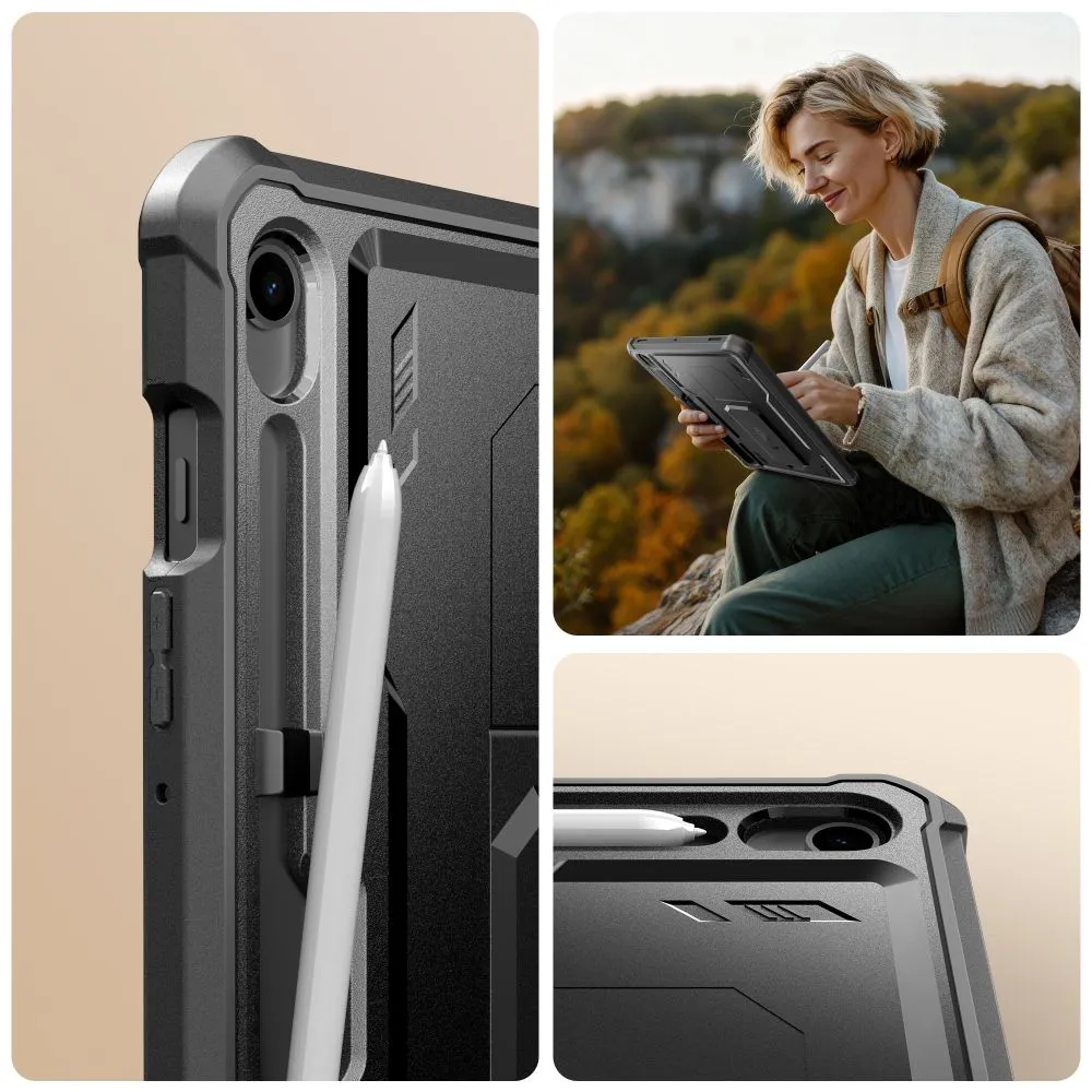 Samsung Galaxy Tab S10 FE Planšetes vāciņš melns TECH-PROTECT KEVLAR PRO