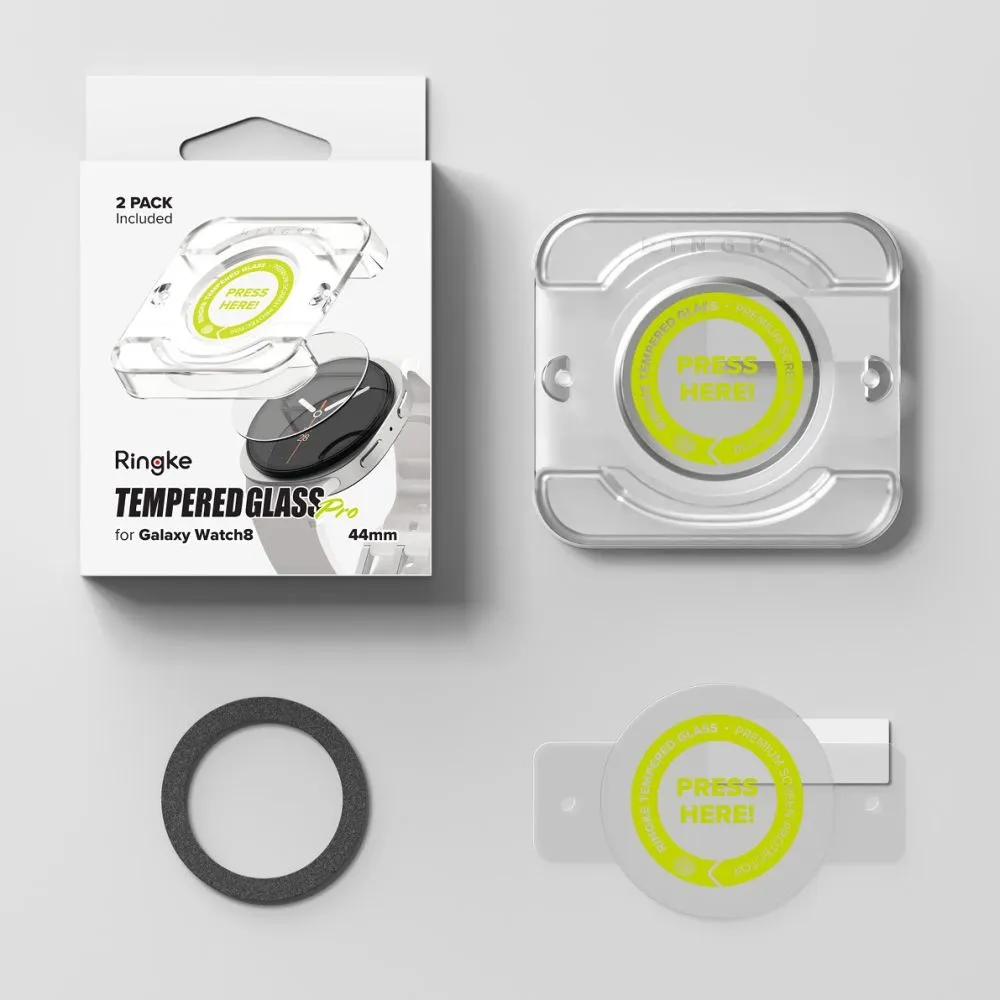 Samsung Galaxy Watch 8 aizsargstikls  RINGKE TEMPERED GLASS PRO 2-PACK (44 MM)