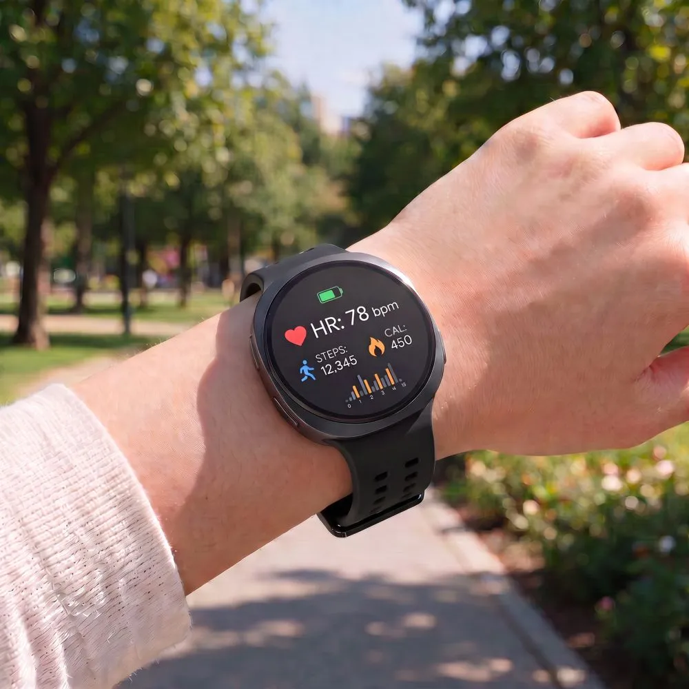 Samsung Galaxy Watch 8 Nutikellade rihmad must TECH-PROTECT SILICONE AIR (40/44/46 MM)