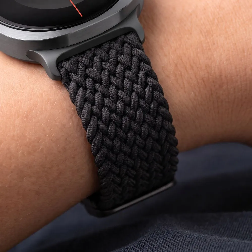 Samsung Galaxy Watch 8 Nutikellade rihmad must TECH-PROTECT NYLONMAG (40/44/46 MM)