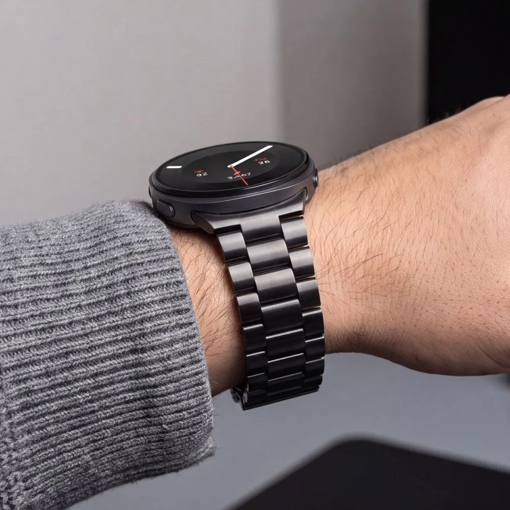 Samsung Galaxy Watch 8 Viedpulksteņu siksniņas melns TECH-PROTECT STAINLESS (40/44/46 MM)