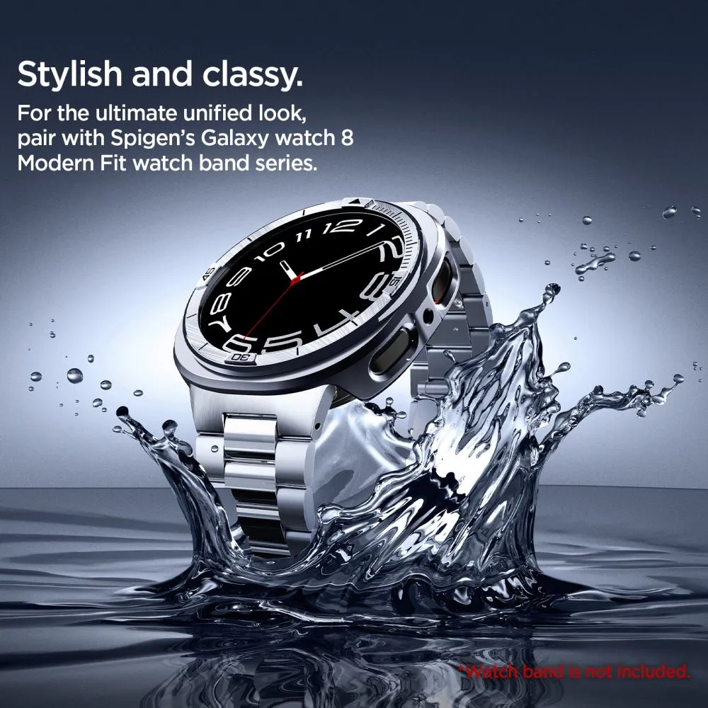 Samsung Galaxy Watch 8 siksniņa sudraba SPIGEN BEZEL TUNE PRO PILOT (44 MM)