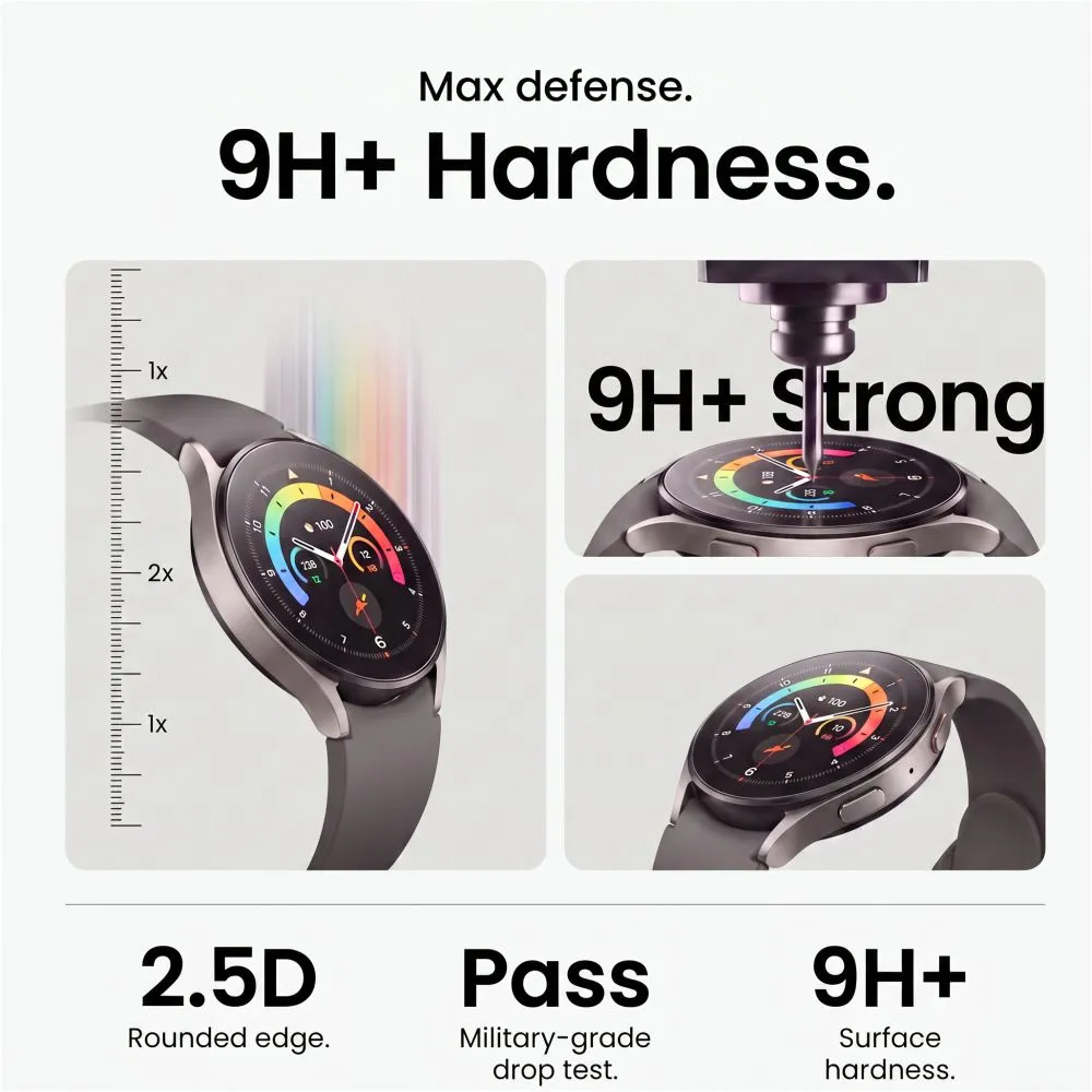 Samsung Galaxy Watch 8 viedpulksteņa aizsargstikls  TECH-PROTECT EASY SET+ 2-PACK (44 MM)