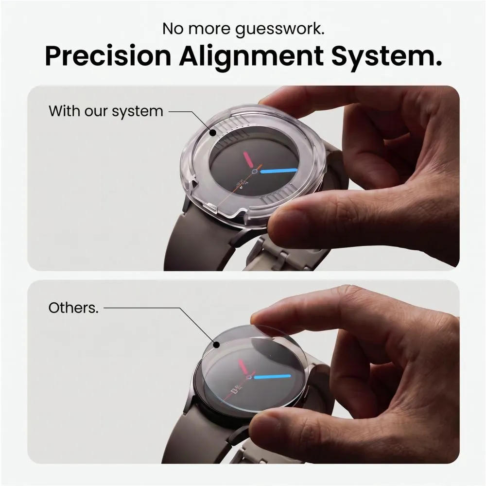 Samsung Galaxy Watch 8 viedpulksteņa aizsargstikls  TECH-PROTECT EASY SET+ 2-PACK (40 MM)