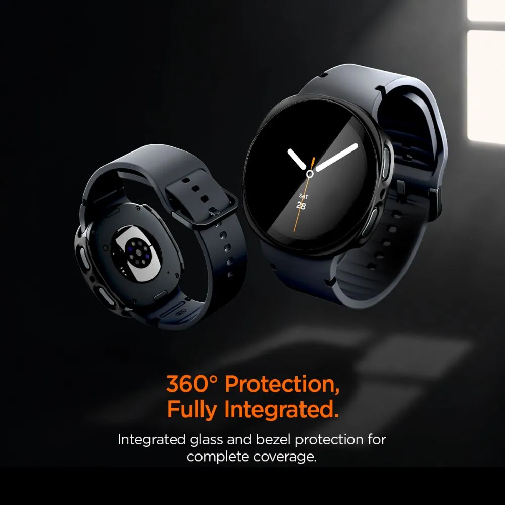 Samsung Galaxy Watch 8 Aizsargvāciņi un maciņi melns SPIGEN THIN FIT 360 (44 MM)