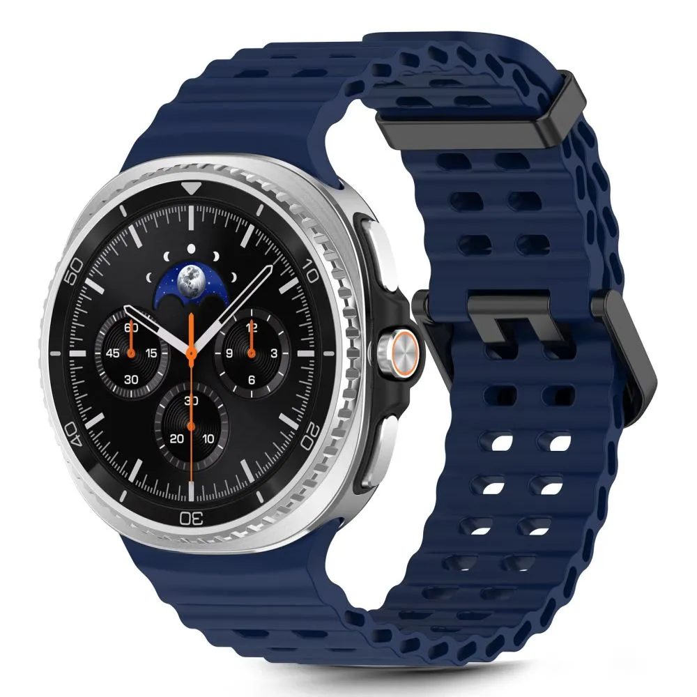 Samsung Galaxy Watch 8 phone case blue TECH-PROTECT ICONBAND PRO (40/44/46 MM)