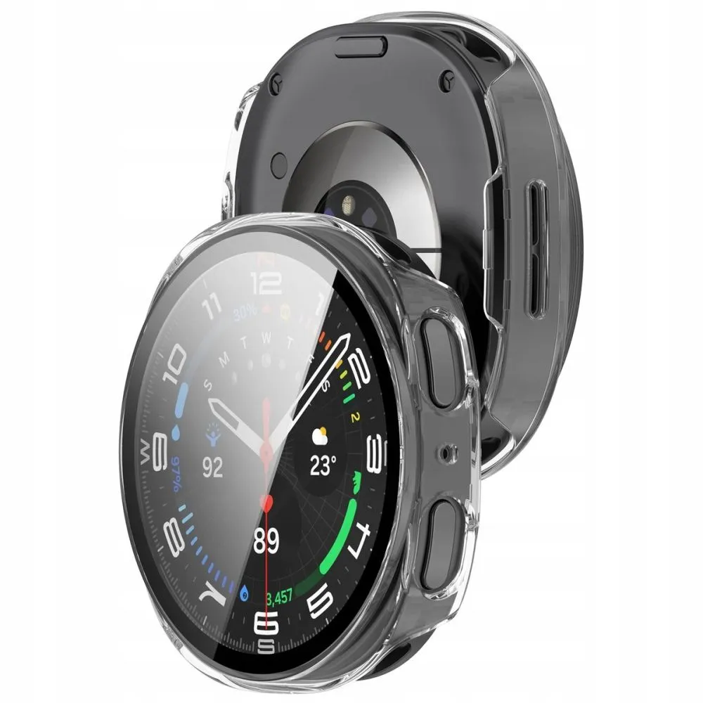 Samsung Galaxy Watch 8 siksniņa caurspīdīgs TECH-PROTECT DEFENSE (44 MM)