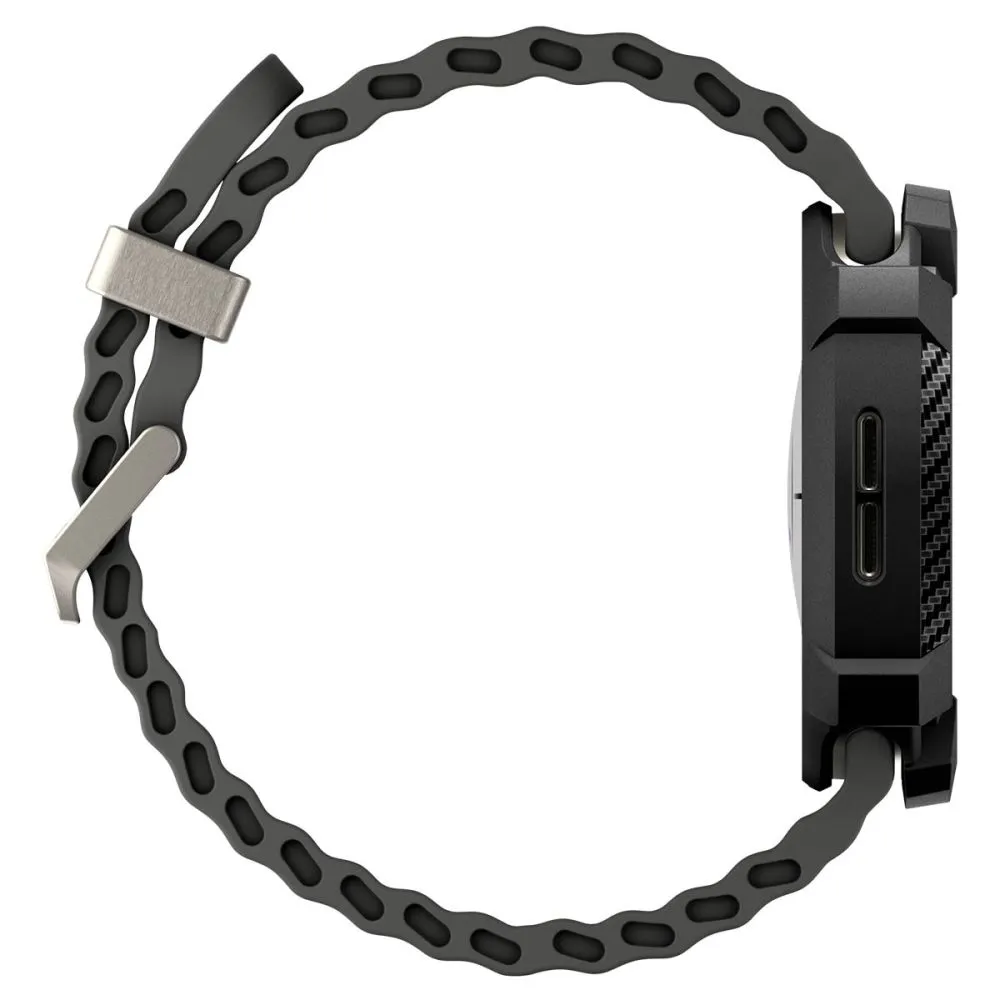 Samsung Galaxy Watch 8 siksniņa melns SPIGEN RUGGED ARMOR (40 MM)