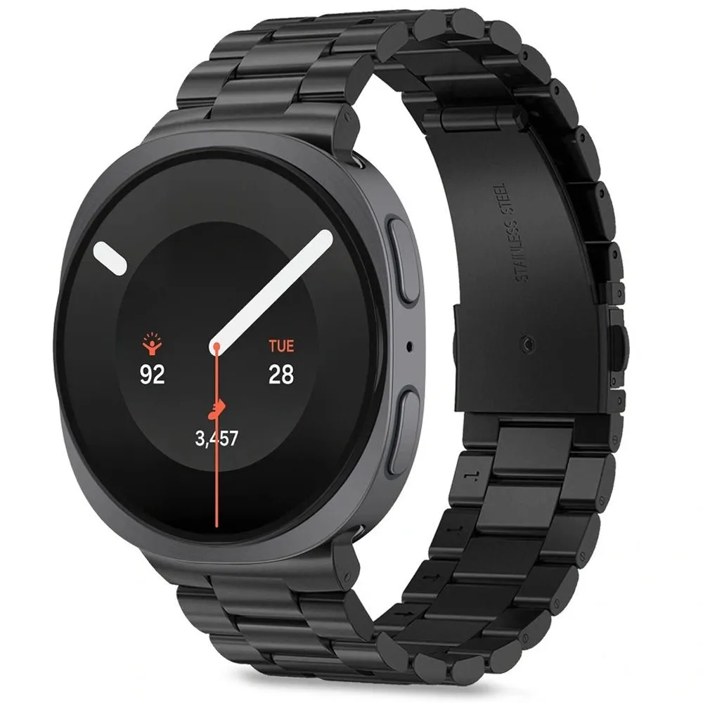 Samsung Galaxy Watch 8 Viedpulksteņu siksniņas melns TECH-PROTECT STAINLESS (40/44/46 MM)