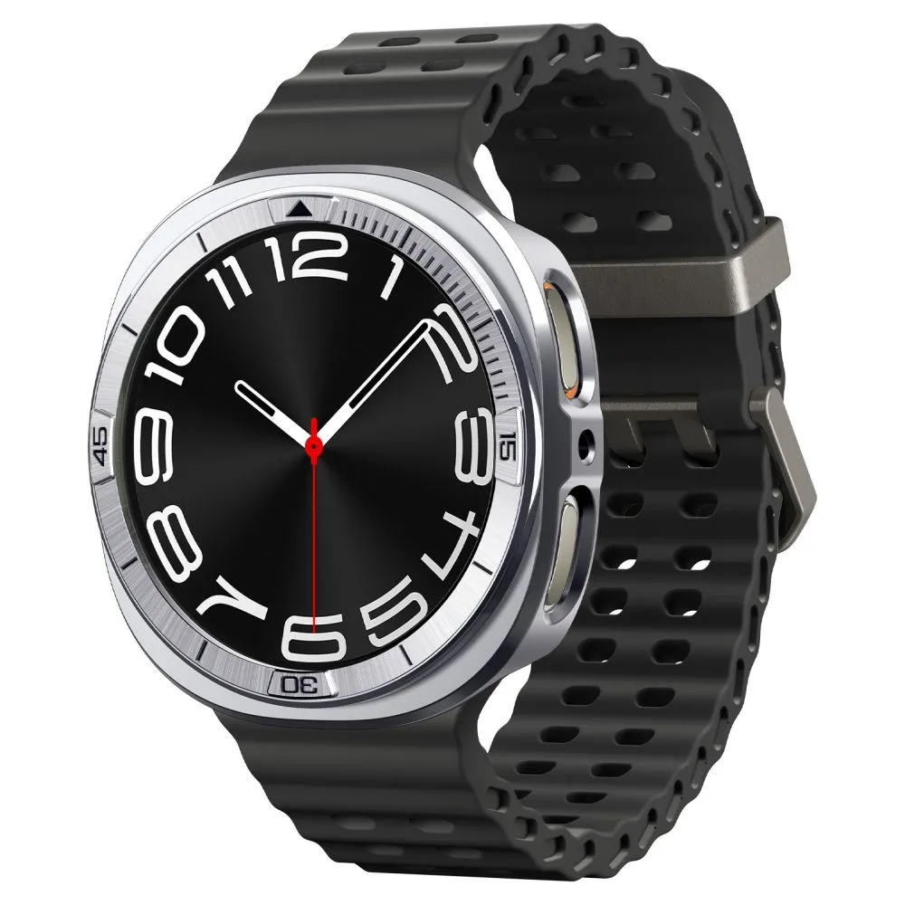 Samsung Galaxy Watch 8 siksniņa sudraba SPIGEN BEZEL TUNE PRO PILOT (44 MM)