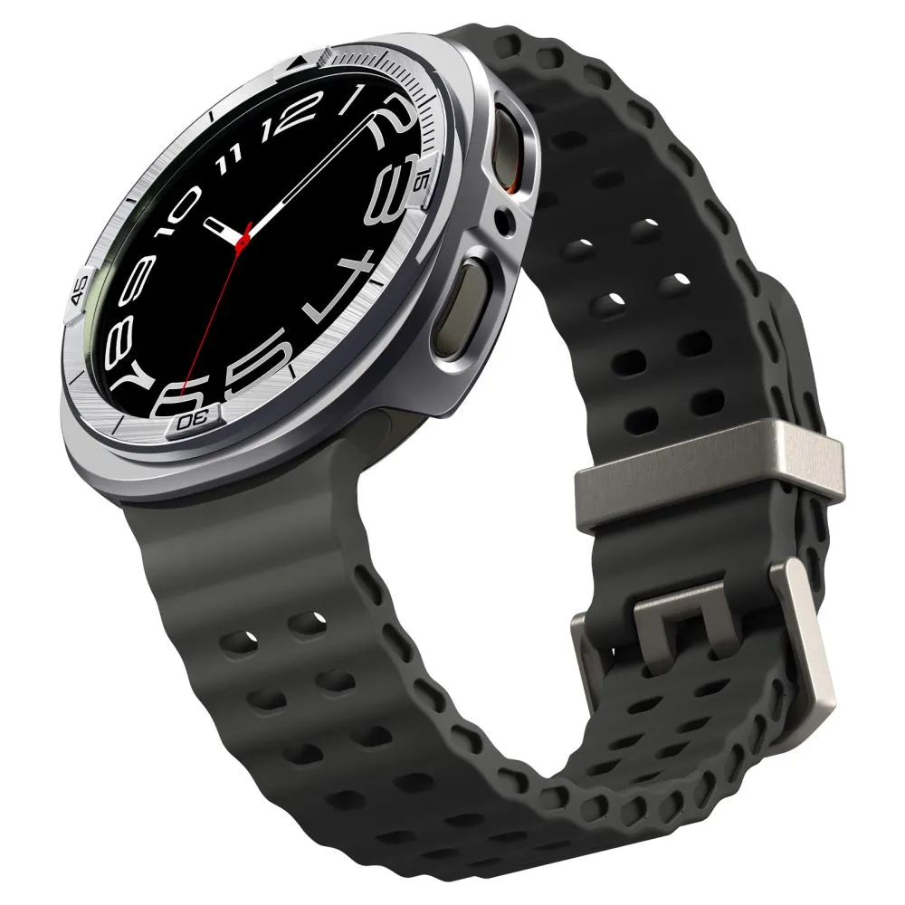 Samsung Galaxy Watch 8 siksniņa sudraba SPIGEN BEZEL TUNE PRO PILOT (44 MM)