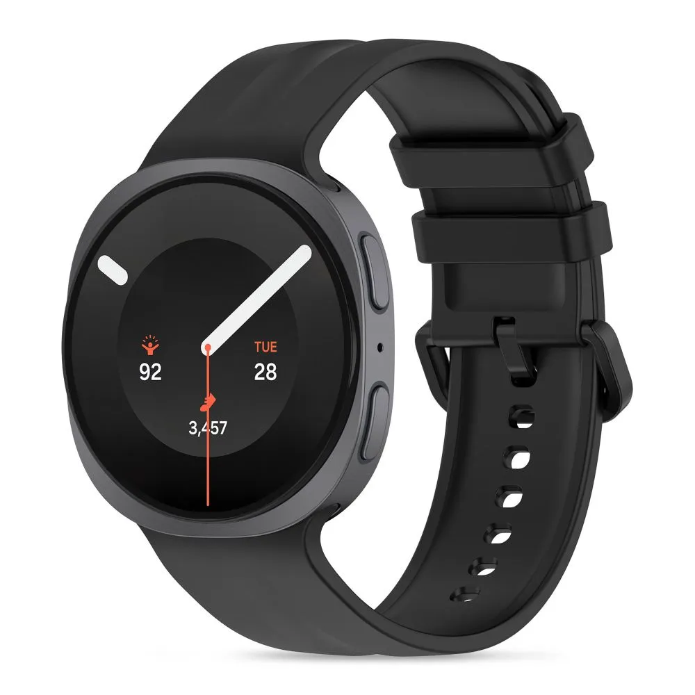 Samsung Galaxy Watch 8 Viedpulksteņu siksniņas melns TECH-PROTECT SILICONE EVO