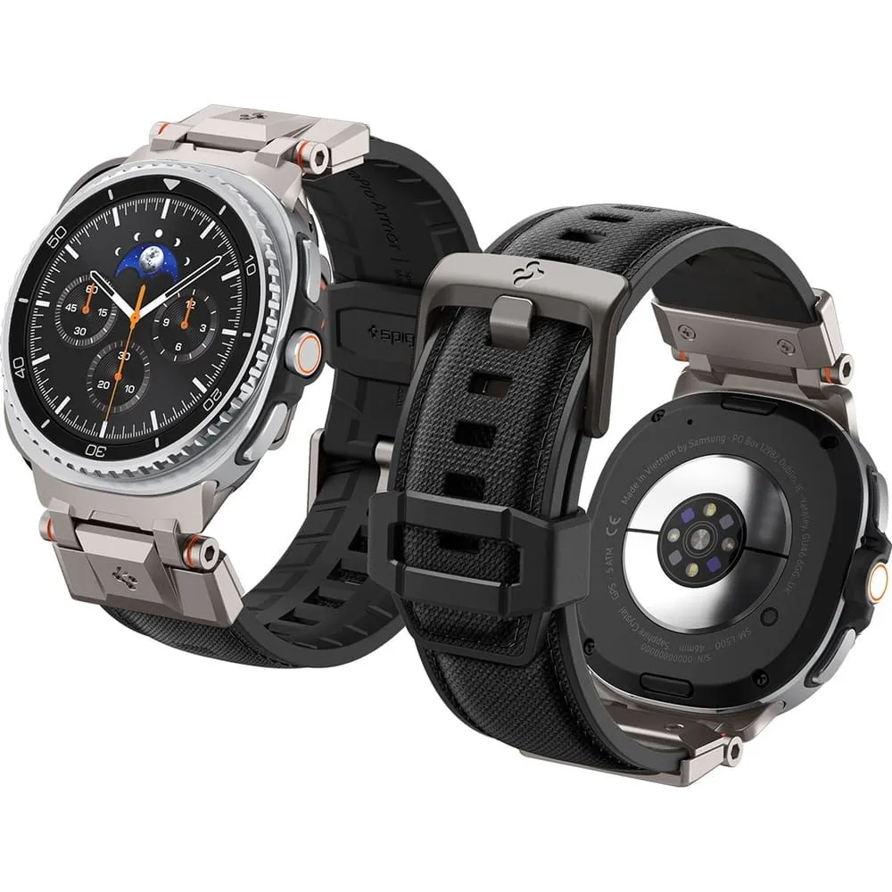 Samsung Galaxy Watch 8 Viedpulksteņu siksniņas melns SPIGEN DURAPRO ARMOR
